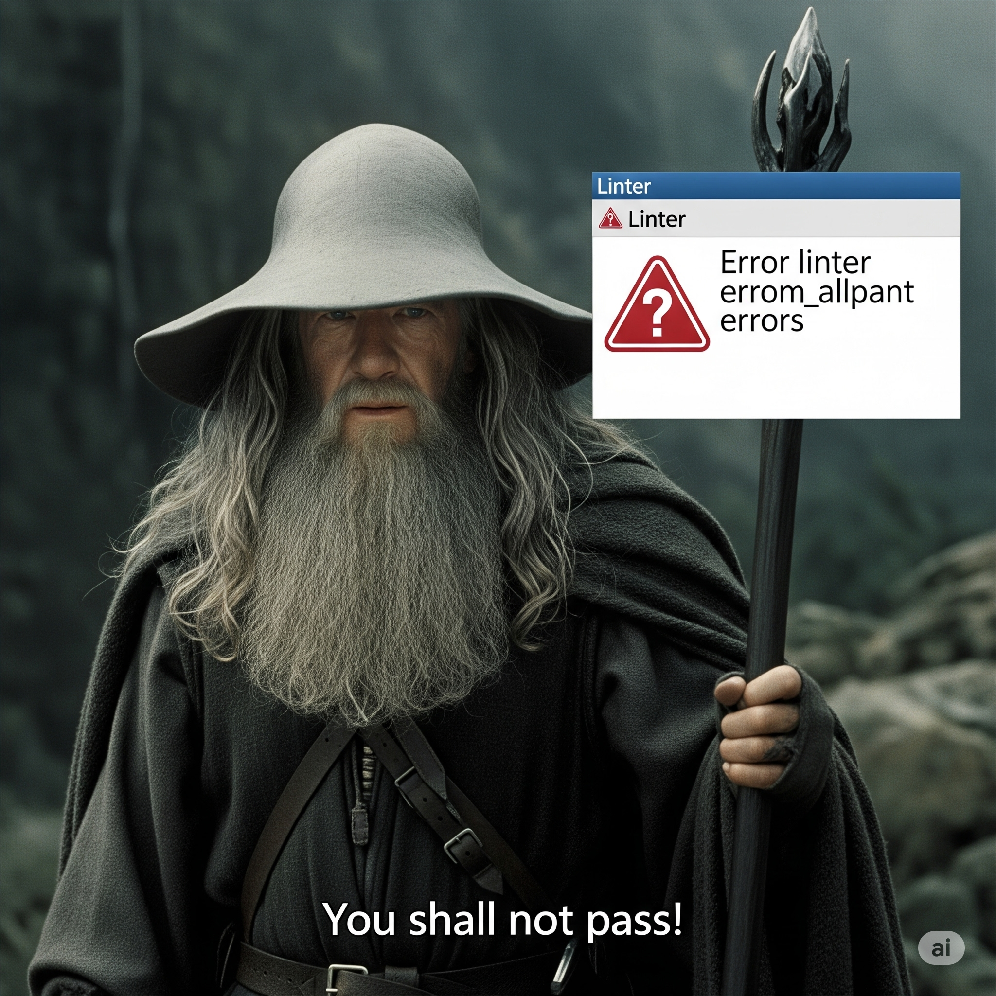 You shall not pass! - The linter blocking bad code